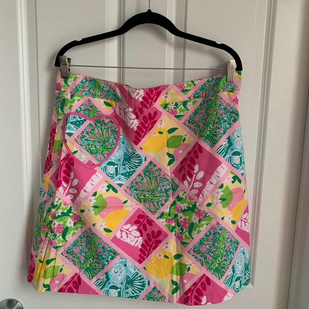 Lilly Pulitzer Pink/Multicolored pattern skirt size 12